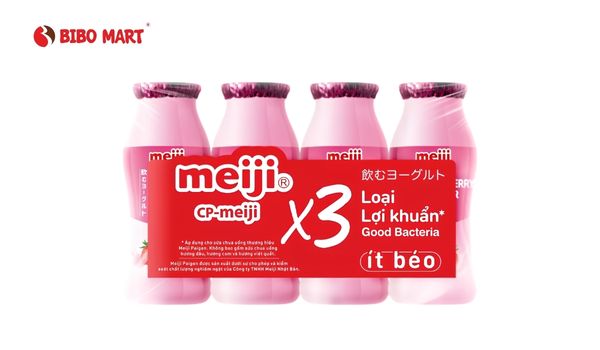 Sữa chua uống Meiji Paigen vị dâu
