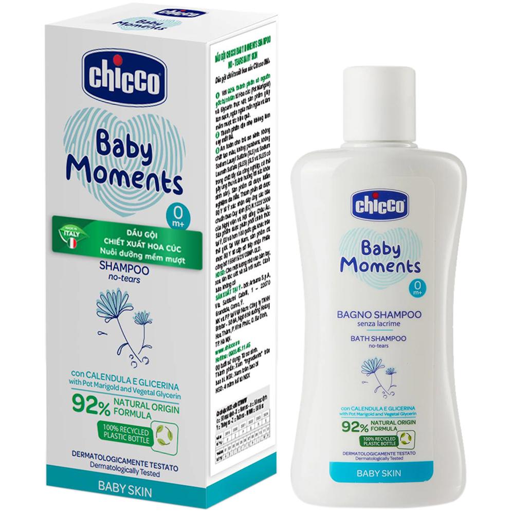 Sữa tắm gội Chicco chiết xuất hoa cúc 0M+ 200ml 28411