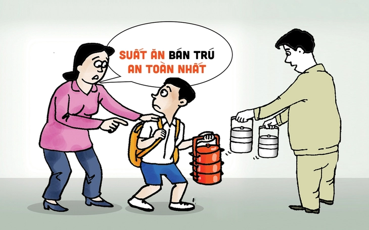Nhiều học sinh nôn ói - Trường tiểu học Bình Quới Tây ngưng phục vụ ăn bán trú - Ảnh 2.