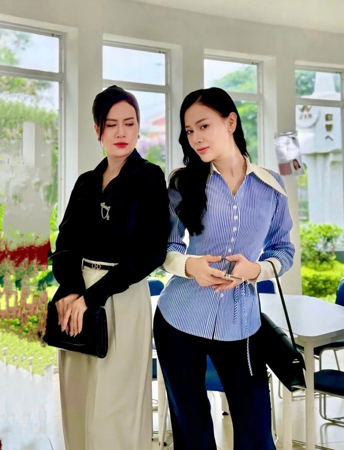 Trúc Mai và Phương Oanh từng có dịp hợp tác trong bộ phim Gió Ngang Khoảng Trời Xanh. 