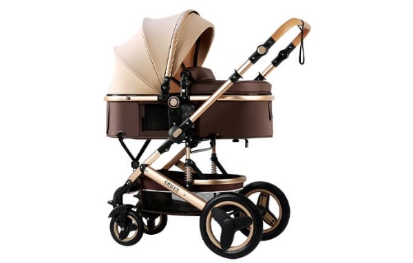 Xe đẩy Chilux gấp gọn V 1.6 màu nâu đồng hiện đại