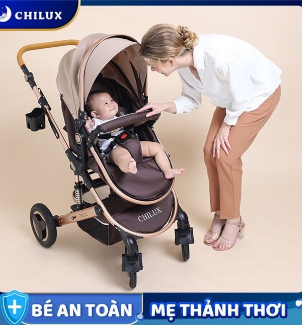 Xe đẩy Chilux với cấu tạo thông minh, đa năng cho bé
