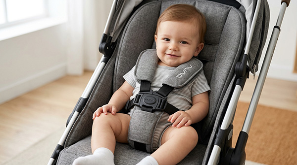 Ghế ngồi êm ái là ưu tiên hàng đầu để đảm bảo sự thoải mái cho cột sống của bé 1 tuổi