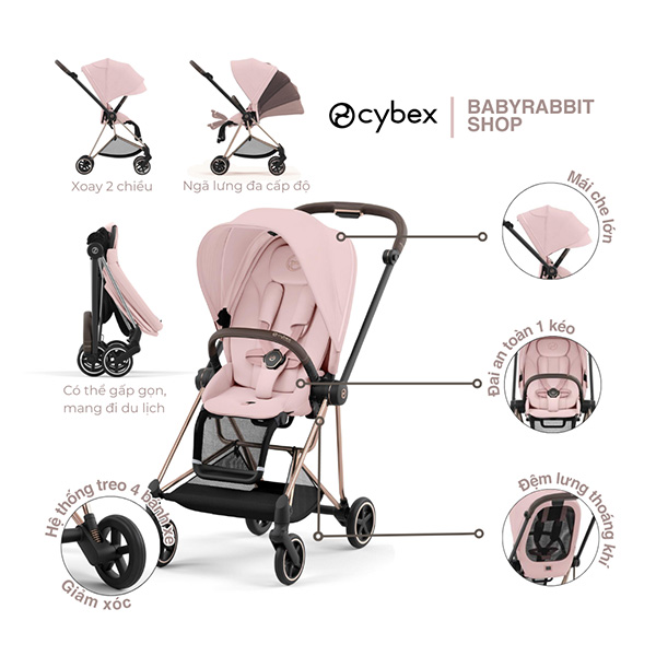 Xe đẩy Cybex Mios thiết kế đẳng cấp