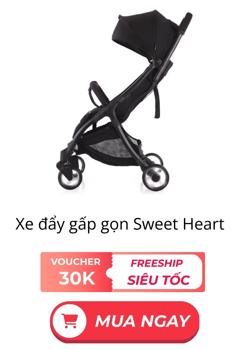 Xe đẩy gấp gọn Sweet Heart