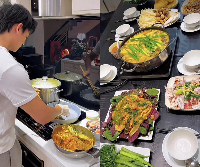 xxut266jrk1-x8y9e19gfo2-tmfom2a0c13 Thành phẩm sau khi vào bếp của bạn trai Diệp Lâm Anh.