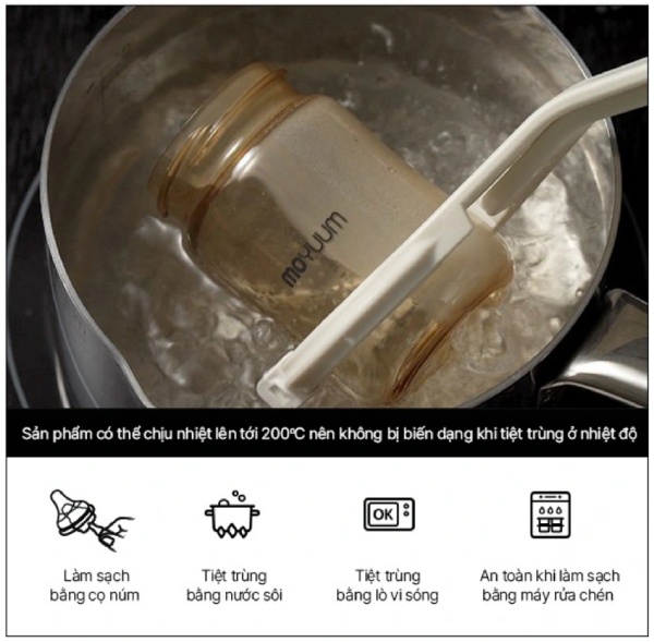Các cách vệ sinh và tiệt trùng bình sữa