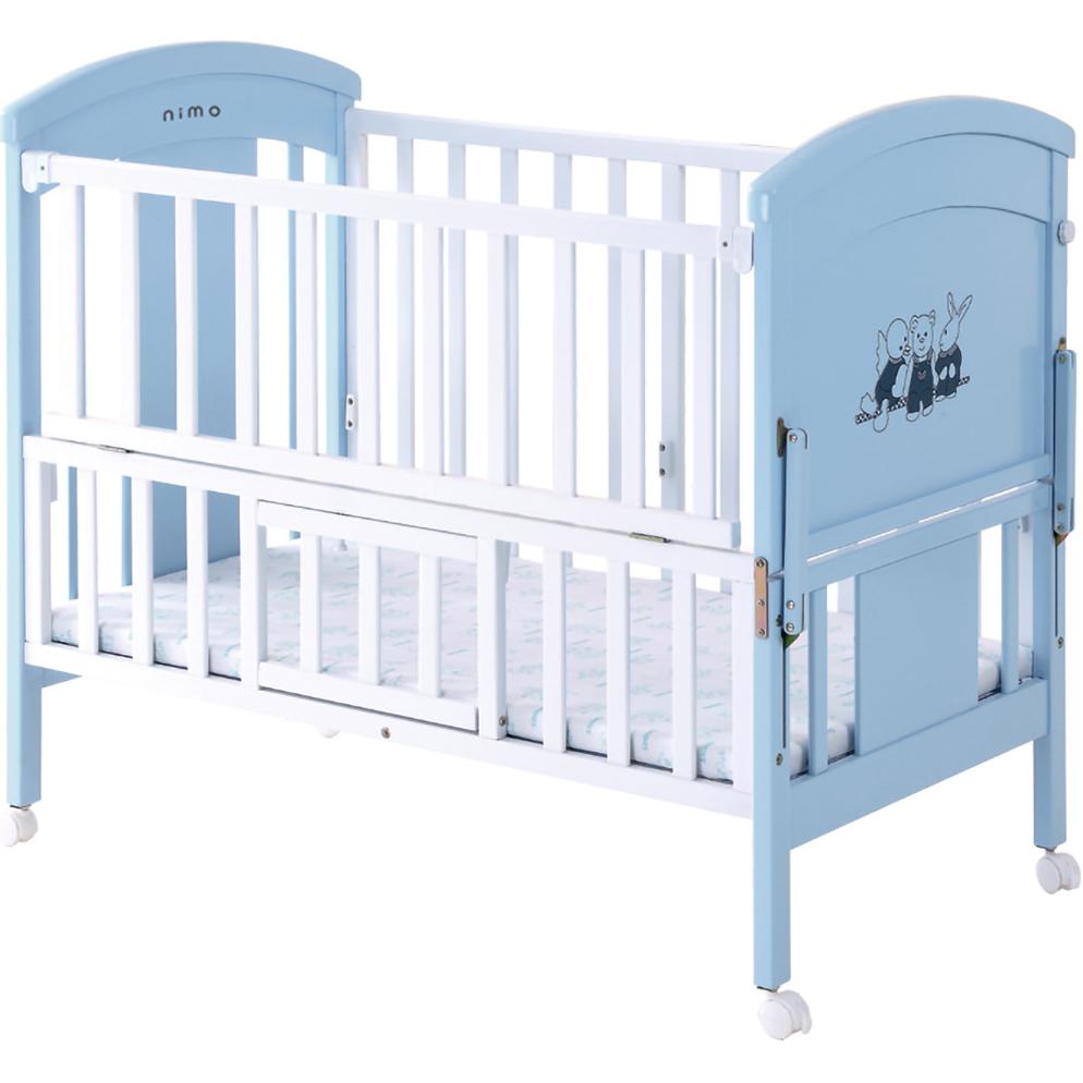 Cũi gỗ trẻ em Nimo NM - 530 màu xanh