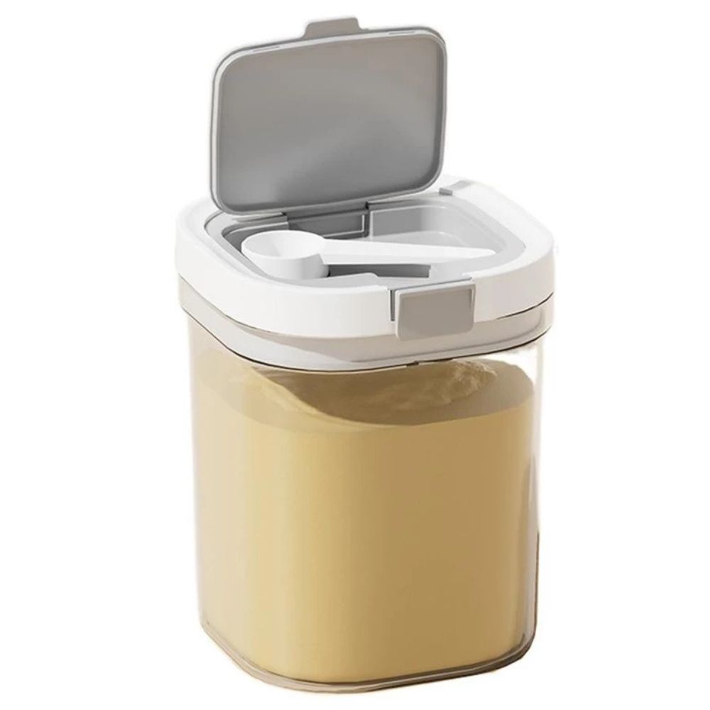 Hộp trữ sữa trong suốt kèm thìa 1300ml 5703