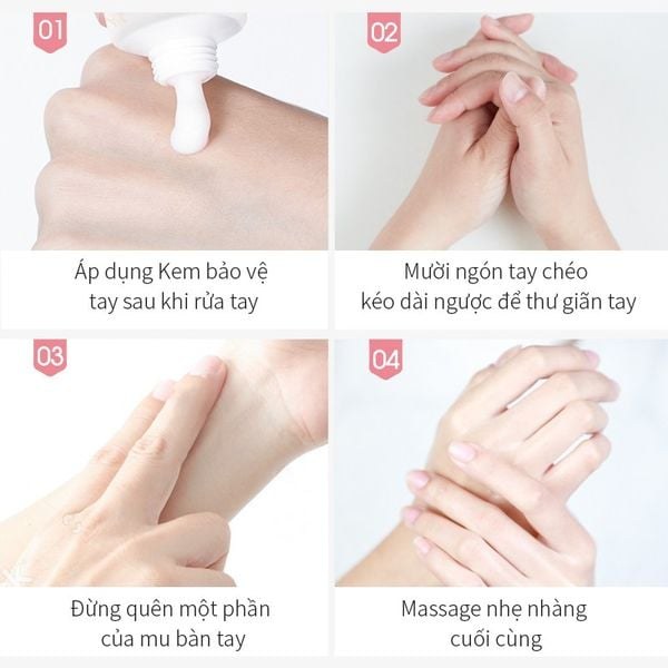 Hướng dẫn dùng kem dưỡng da tay Vaseline