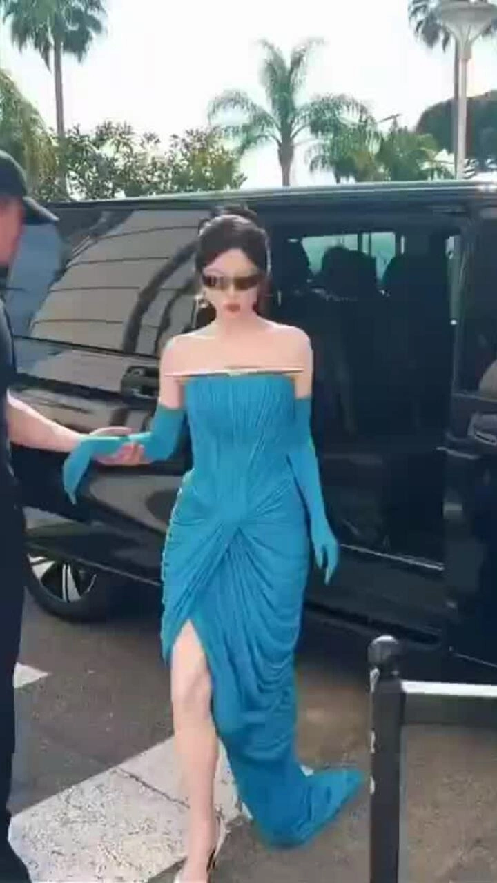 Ngu Thư Hân trong thiết kế của Cường Đàm