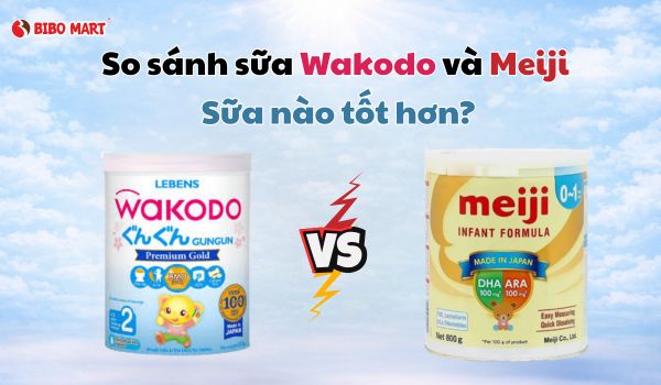 so sánh sữa wakodo và meiji