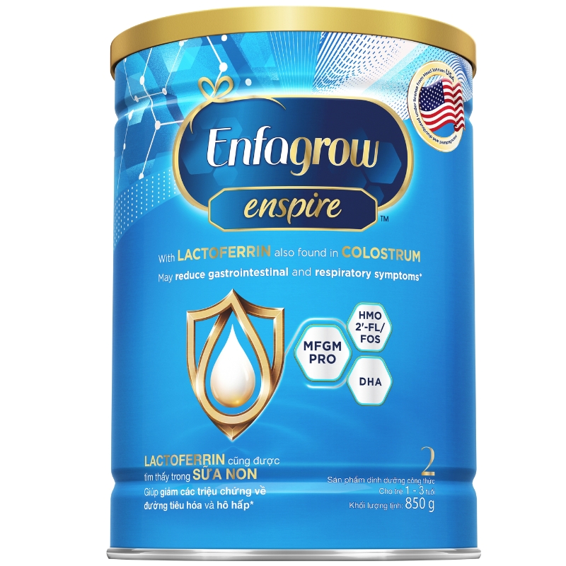Sữa Enfagrow Enspire số 2 850g (1 - 3 tuổi)