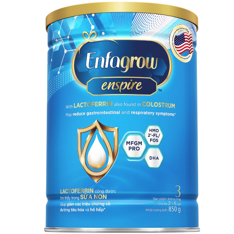 Sữa Enfagrow Enspire số 3 850g (2 - 6 tuổi)