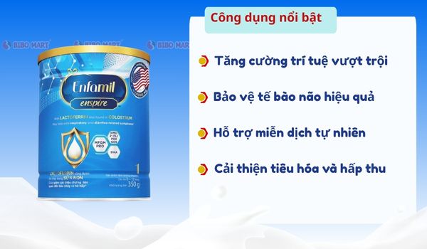 Công dụng nổi bật của sữa dành cho bé 0 đến 12 tháng
