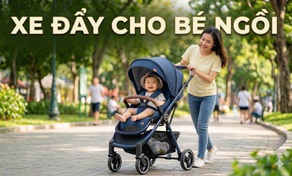 xe đẩy cho bé ngồi