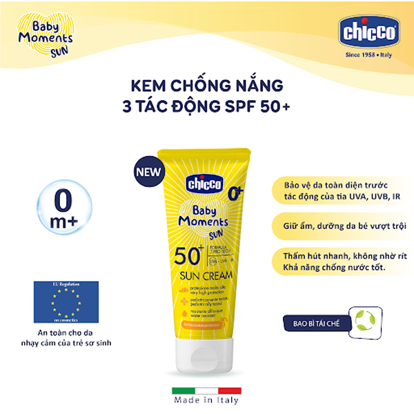 xịt chống nắng Chicco